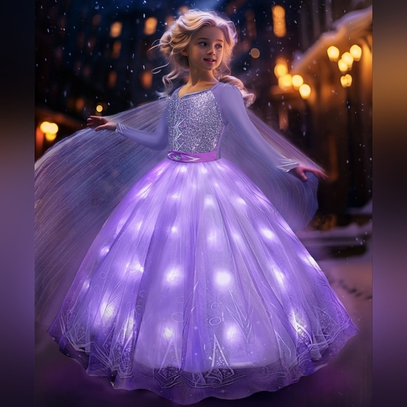 Halloween LED Girl's Dress - Picture 1 of 3